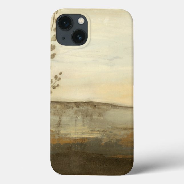 Funda De Case-Mate Para iPhone Pintura moderna de aceite de paisajes de atardecer (Reverso)