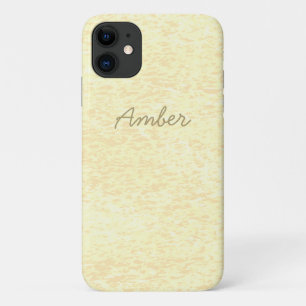Funda Para iPhone 11 Pintura Naranja Amarillo Patrón Texturizado Person
