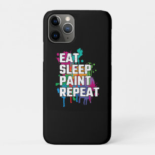 Funda Para iPhone 11 Pro Pintura Pintar el sueño repetir pintura divertid
