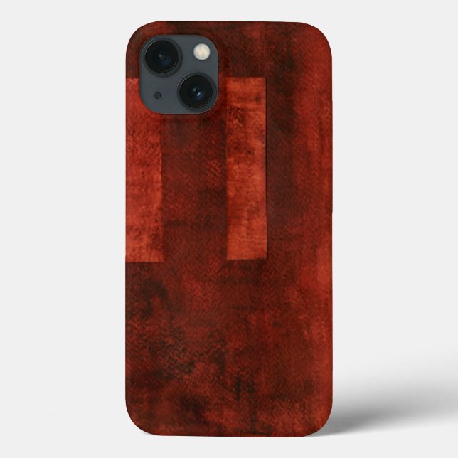 Funda De Case-Mate Para iPhone Pintura profunda de cañones con formas geométricas (Reverso)