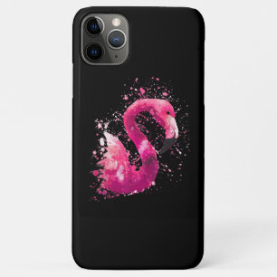Funda Para iPhone 11 Pro Max Pintura   Regalo de pintura de color rosa Flamingo