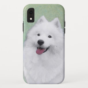 Funda Para iPhone XR Pintura Samoyed - Arte Perro Original Cuto