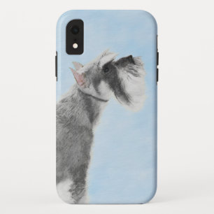 Funda Para iPhone XR Pintura Schnauzer (gigante, estándar) - Arte de pe