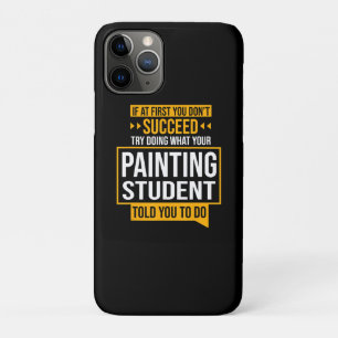 Funda Para iPhone 11 Pro Pintura  Si No Lo Logras Intentar Pintar Estudiant