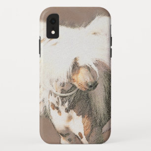 Funda Para iPhone XR Pintura sin pelo de cremallera china arte original
