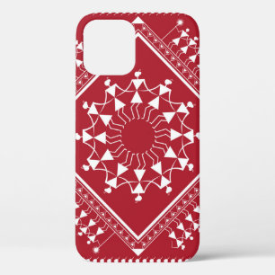 Funda Para iPhone 12 Pintura tribal india. Warli Paintingart, indio,