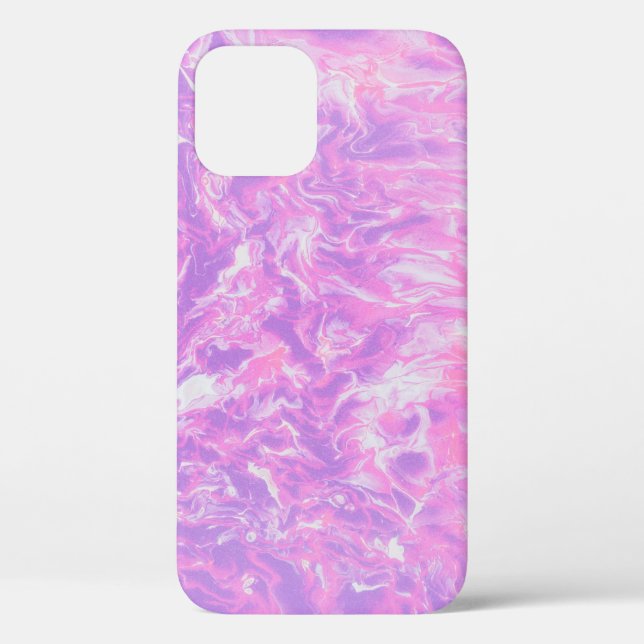 FUNDA DE Case-Mate PARA iPhone PINTURA VERDE Y AZUL ABSTRACTA (Reverso )