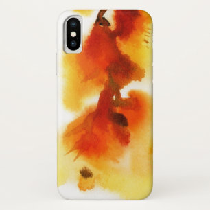 Funda Para iPhone X Pinturas florales abstractas 2 de la acuarela