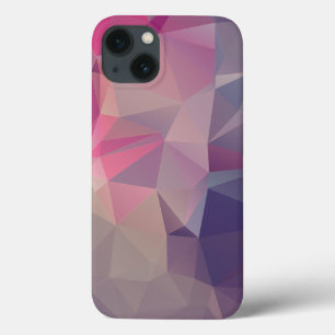 Funda Para iPhone 13 Pirámide Púrpura Rosa Abstrato Diseño de Arte