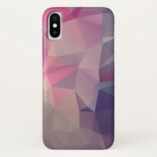 Funda Para iPhone X Pirámide púrpura rosa arte abstracto de patrones