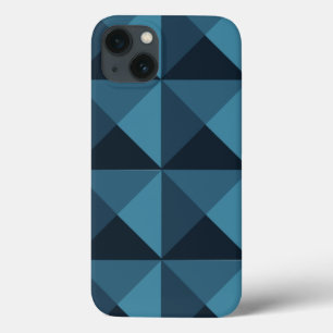 Funda Para iPhone 13 Pirámides azules oscuras