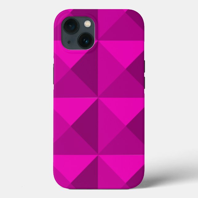 Funda De Case-Mate Para iPhone Pirámides de Magenta (Reverso )