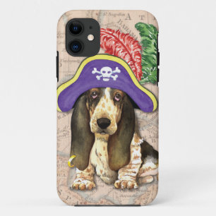 Funda Para iPhone 11 Pirata de Basset Hound