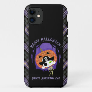 Funda Para iPhone 11 Pirata esqueleto gato encurtido