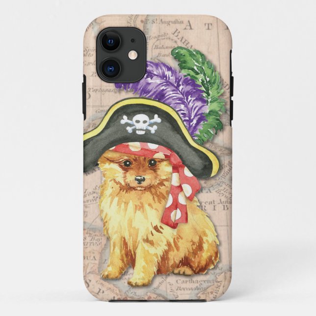 Funda De Case-Mate Para iPhone Pirata Pomerania (Reverso)