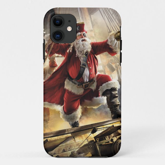Funda De Case-Mate Para iPhone Pirata Santa (Reverso)