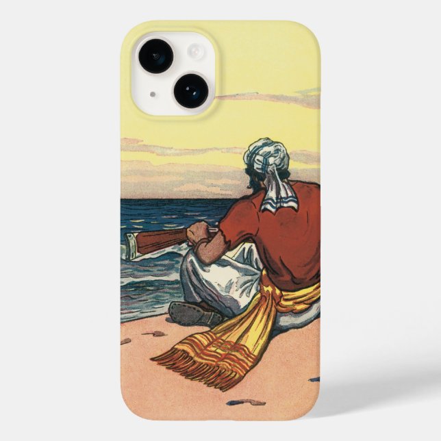 Funda De Case-Mate Para iPhone Piratas de época, aislados en una isla desierta (Reverso )