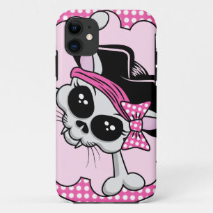 Funda Para iPhone 11 Pirate Princess Kitty Skull