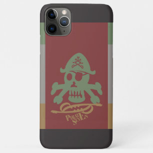FUNDA PARA iPhone 11 PRO MAX PIRATE SEVEN SKULL BY MASANSER PIXELAT