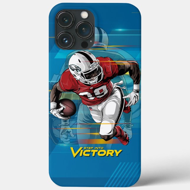 Funda De Case-Mate Para iPhone Pisa la Victoria Fútbol Americano | (Reverso )