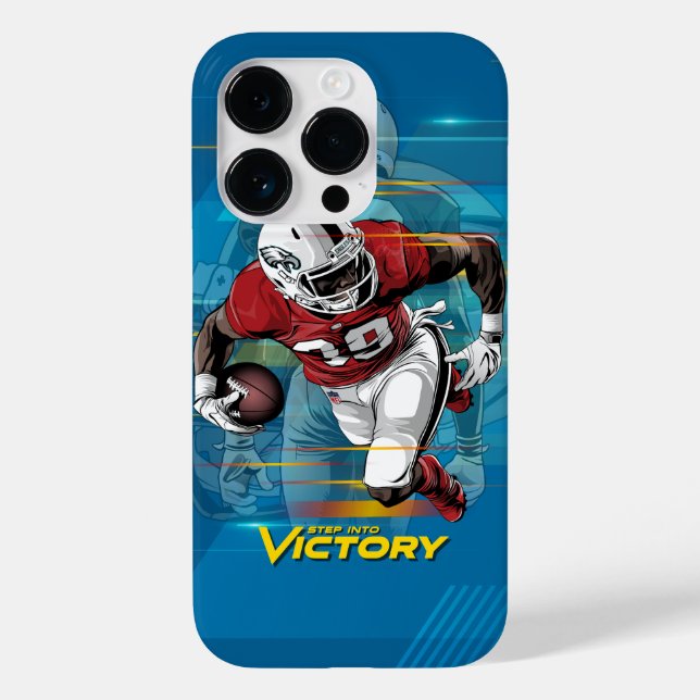 Funda De Case-Mate Para iPhone Pisa la Victoria Fútbol Americano | (Reverso )