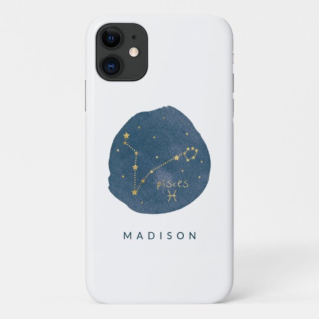 Funda De Case-Mate Para iPhone Pisces (Reverso)