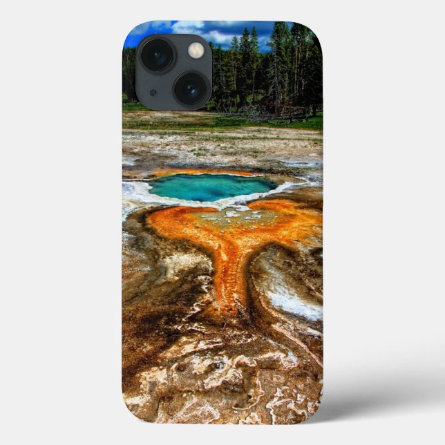 Funda De Case-Mate Para iPhone Piscina la termal de Yellowstone (Reverso)
