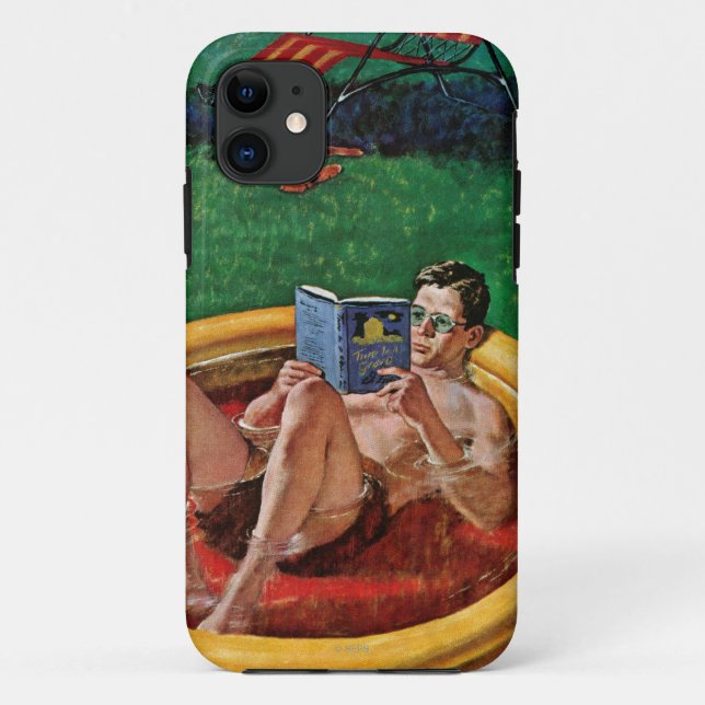 Funda De Case-Mate Para iPhone Piscina que vadea (Reverso)