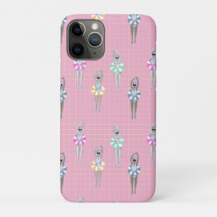 Funda Para iPhone 11 Pro Piscina rosa moderna y artística