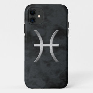 Funda Para iPhone 11 piscis plata - humo