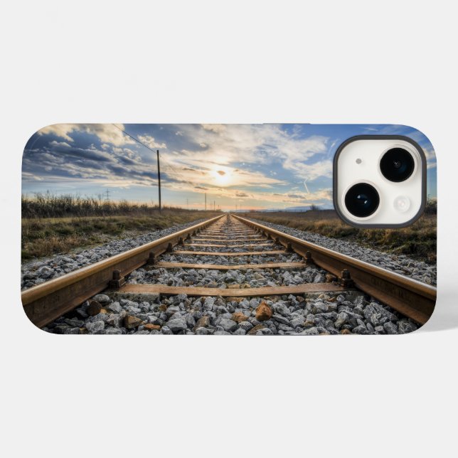 Funda De Case-Mate Para iPhone Pistas ferroviarias (Reverso (Horizontal))