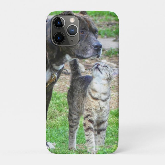 Funda De Case-Mate Para iPhone Pit Bull y Cat (Reverso)