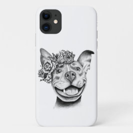Funda Para iPhone 11 Pitbull florido