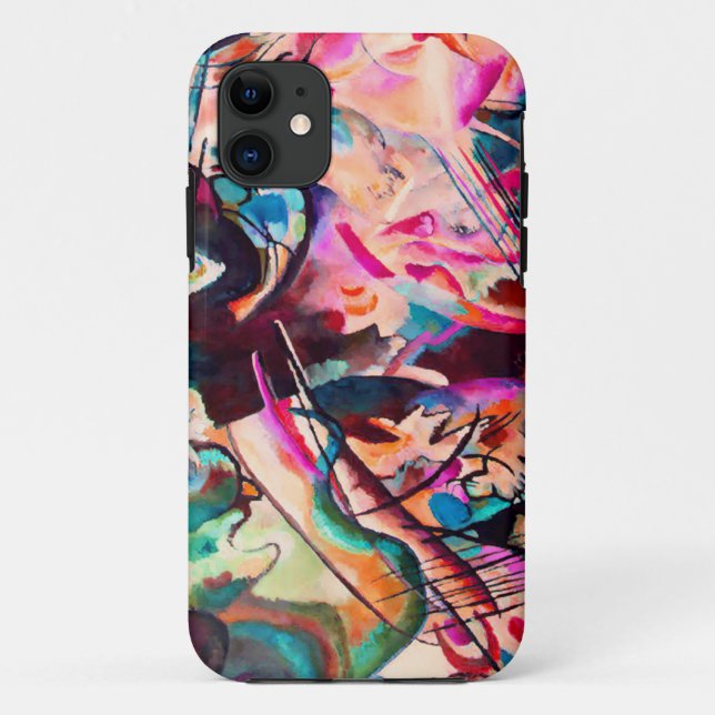 Funda De Case-Mate Para iPhone PixDezines Kandinsky 1913 Composición abstracta VI (Reverso)