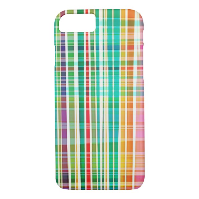 Funda De Case-Mate Para iPhone PixDezines malbu plaid (Reverso)