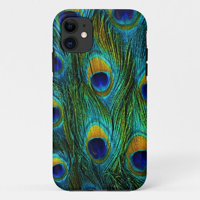 Funda De Case-Mate Para iPhone PixDezines Psychedelic Peacock (Reverso)