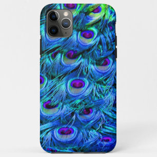 Funda Para iPhone 11 Pro Max PixDezines Psychedelic Peacock Funda-Mate iPhone C