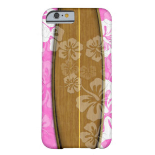 Funda Barely There Para iPhone 6 PixDezines surf board+hibiscus/diy fondo