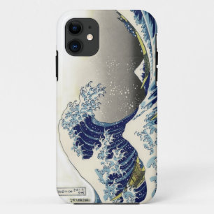 Funda Para iPhone 11 PixDezines Vintage, Gran Ola, Hokusai 葛飾北斎の神奈川沖浪