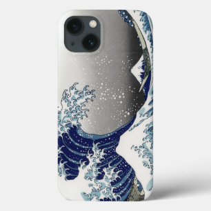 Funda Para iPhone 13 PixDezines Vintage, Gran Ola, Hokusai 葛飾北斎の神奈川沖浪