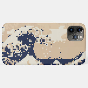 Funda Para iPhone 11 Pro Max Pixel Tsunami 8 bits Arte Pixel
