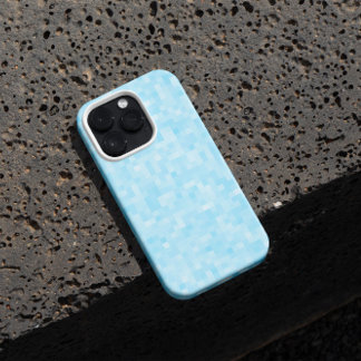 Funda Para iPhone 13 Pixelación del mosaico azul