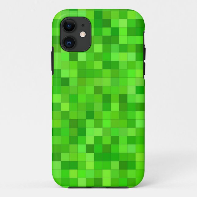 Funda De Case-Mate Para iPhone Píxeles de juego verde | Estuche para iPhone Perso (Reverso)