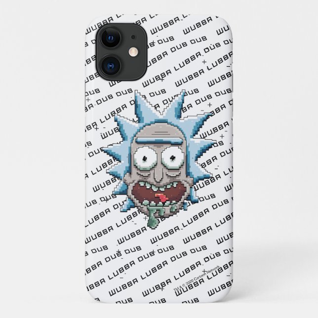Funda De Case-Mate Para iPhone Pixelverse Rick Drooling Head (Reverso)