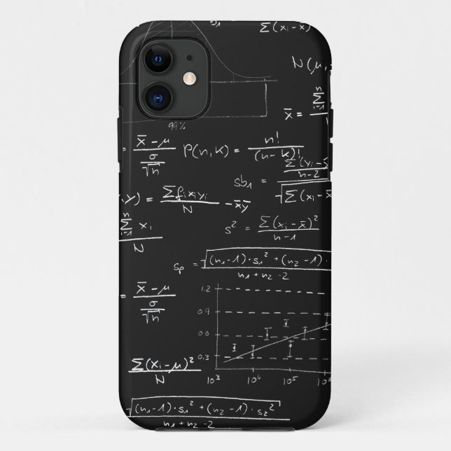 Funda De Case-Mate Para iPhone Pizarra de las estadísticas (Reverso)
