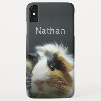 Funda Para iPhone XS Max Pizarra linda del conejillo de Indias