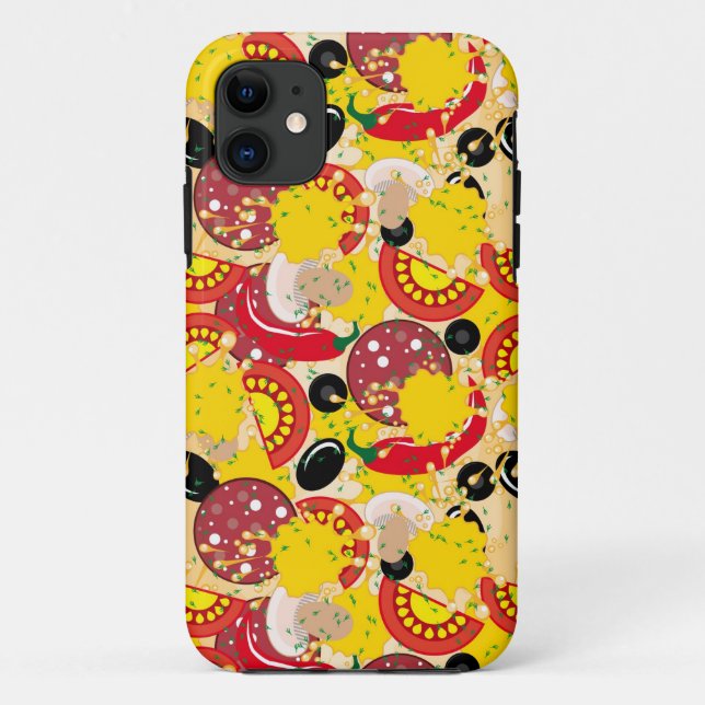 Funda De Case-Mate Para iPhone Pizza (Reverso)