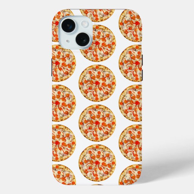 Funda De Case-Mate Para iPhone Pizza (Reverso )