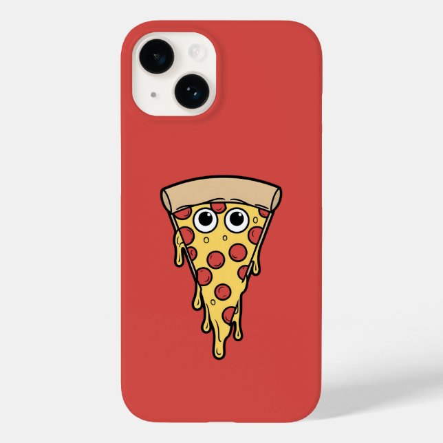 Funda De Case-Mate Para iPhone Pizza de queso goteo - Rojo divertido (Reverso )
