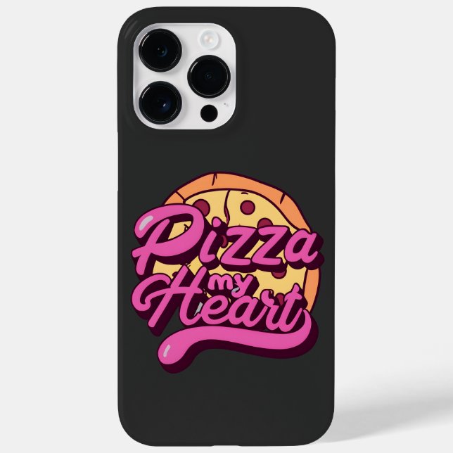 Funda De Case-Mate Para iPhone Pizza My Heart (Reverso)